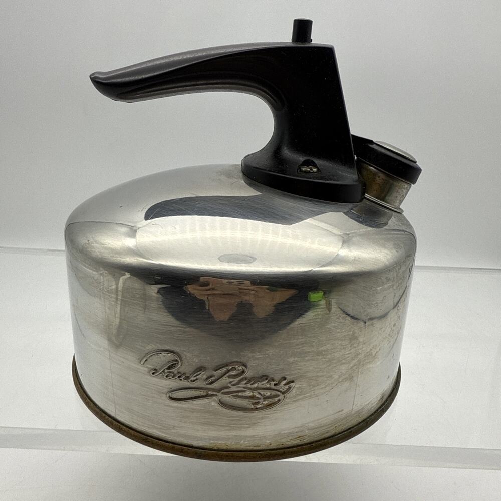 VTG Revere Ware Tea Pot Kettle Paul Revere 1 Qt Copper Bottom (KOREA a 96-C)